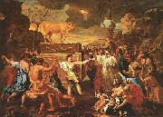 The Adoration of the Golden Calf Poussin